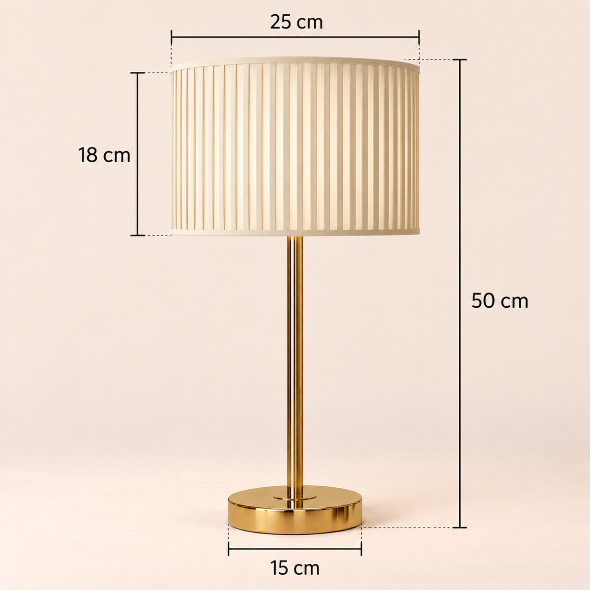 French Fabric Table Lamp - Modern Remote Dimmable Bedside Desk Light