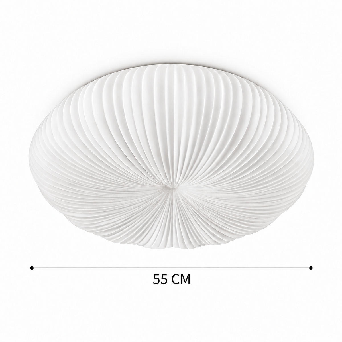Round LED Flush Ceiling Light | White Acrylic, 30-55 cm, 3-Colour Switchable