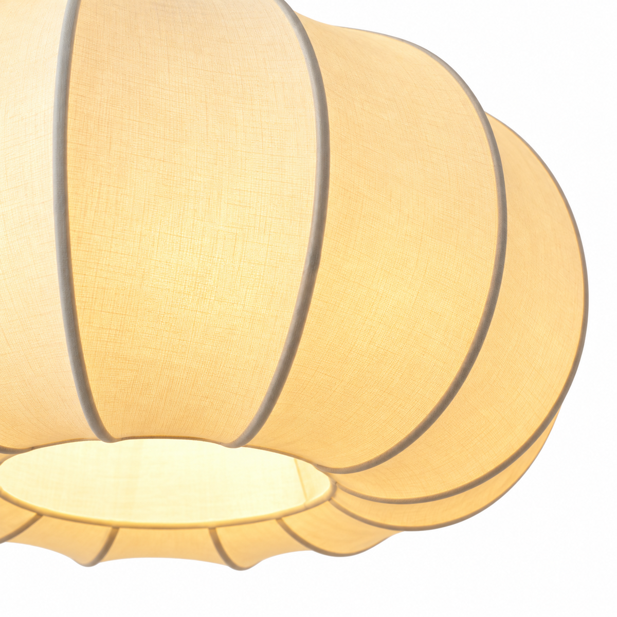 Silk Pendant Light | Retro Pumpkin Shade, 40/50 cm, Boho Dining & Bedroom