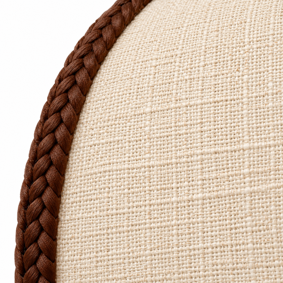 Lantern Fabric Pendant Light | Vintage Wood Frame & Beads, 40/50 cm, Dining Room