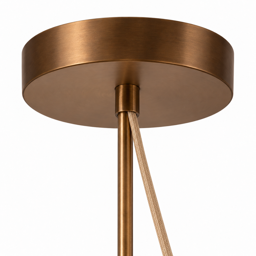 Two-Tier Pleated Fabric Chandelier | Cream Shade, 45-65 cm, Adjustable Cord