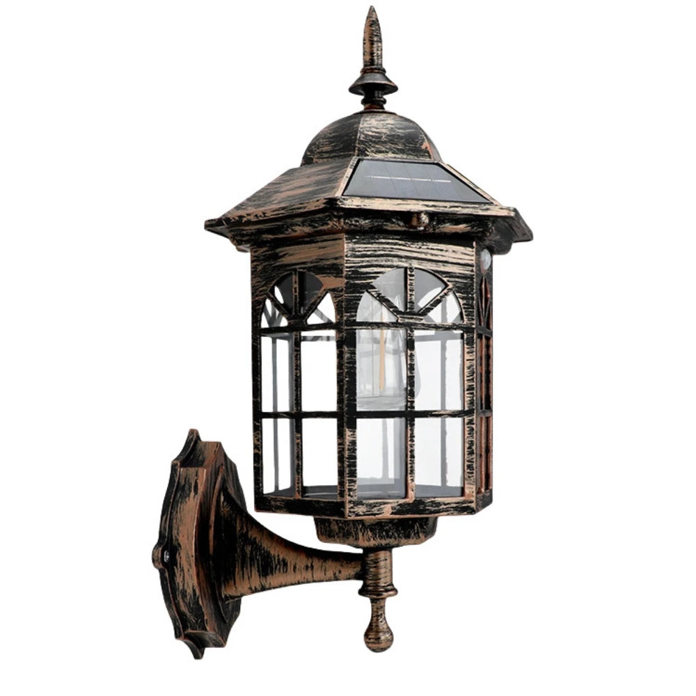 Solar Wall Light - Retro Outdoor Induction Garden Lantern