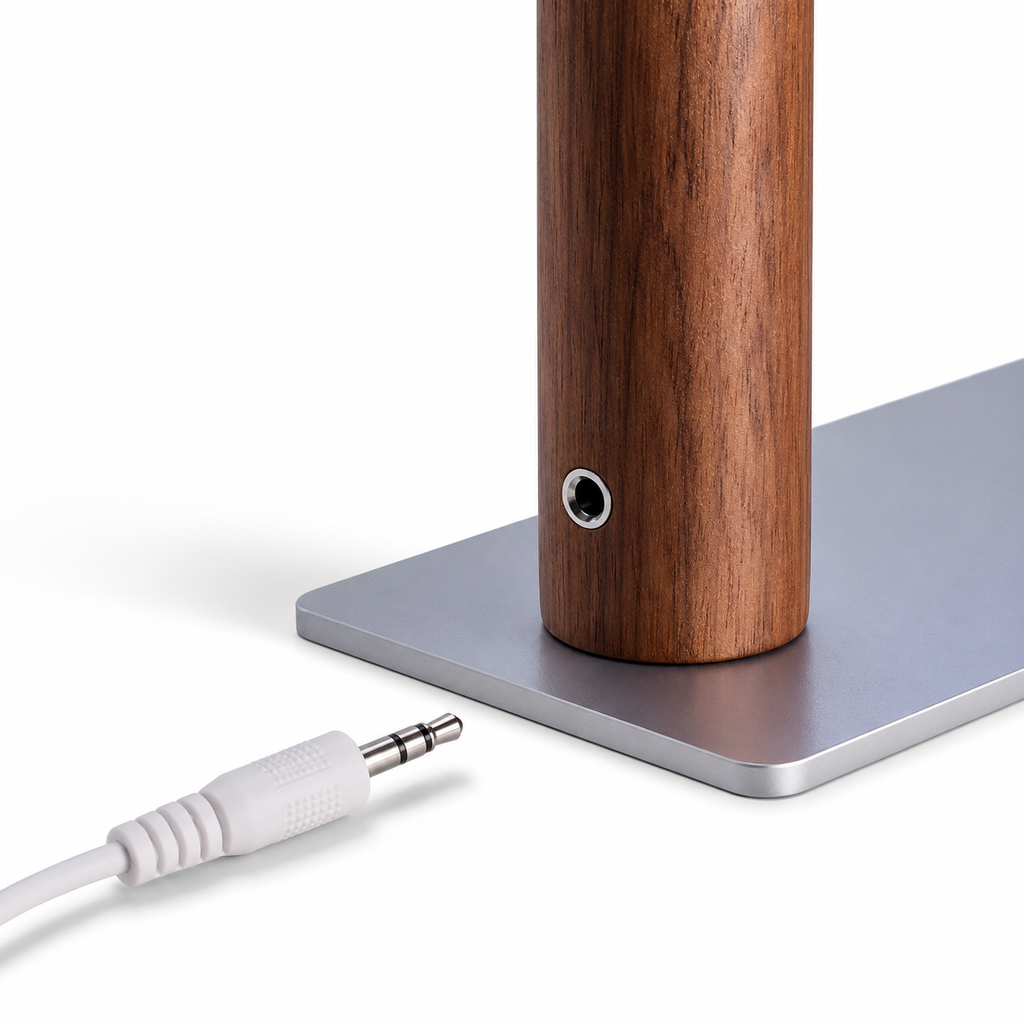 Solid Wood LED Reading Lamp | Walnut or Beech, Minimalist Desk & Bedside Light