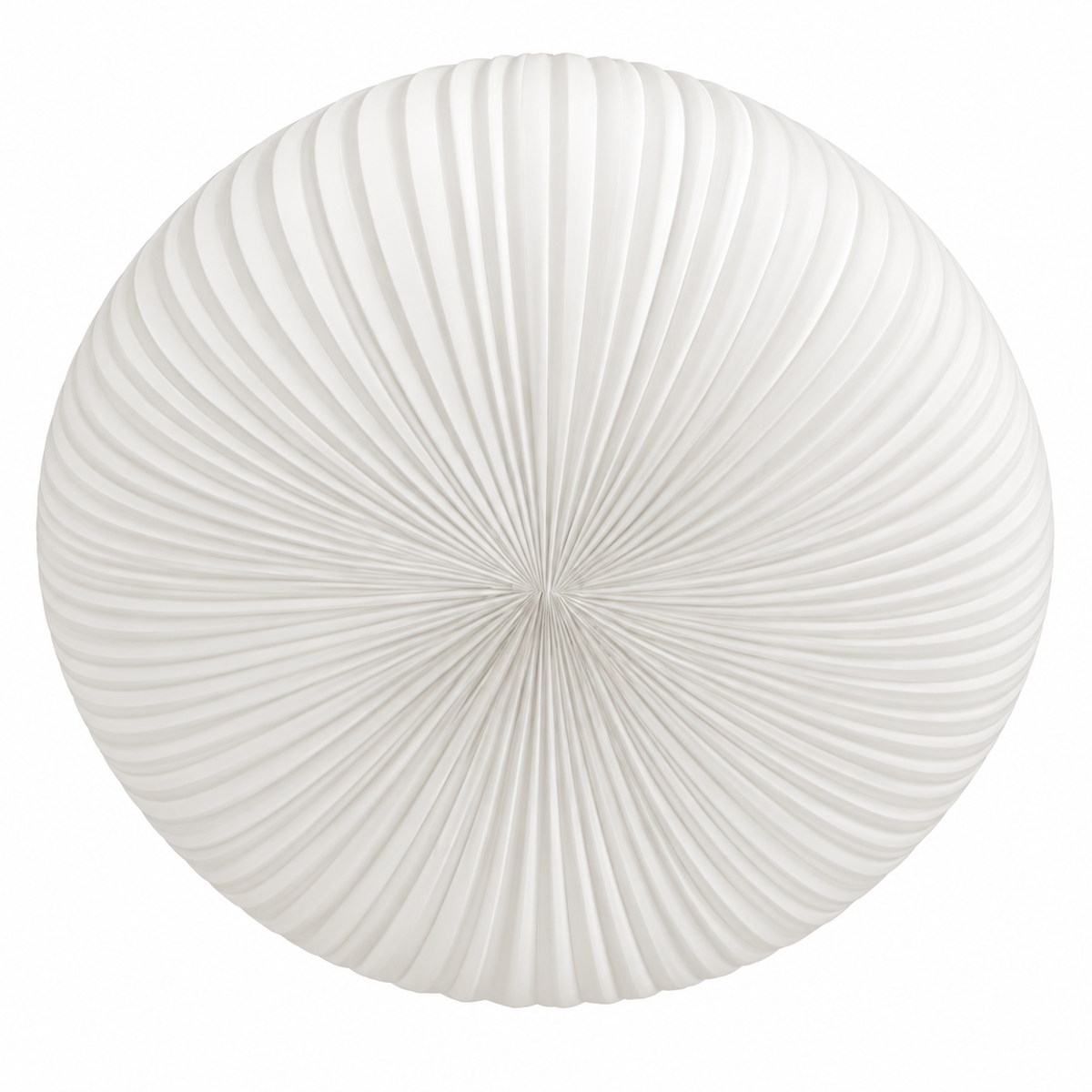 Pleated Acrylic Pendant Light | White Dome Shade, 45 cm, Corded Ceiling Fixture