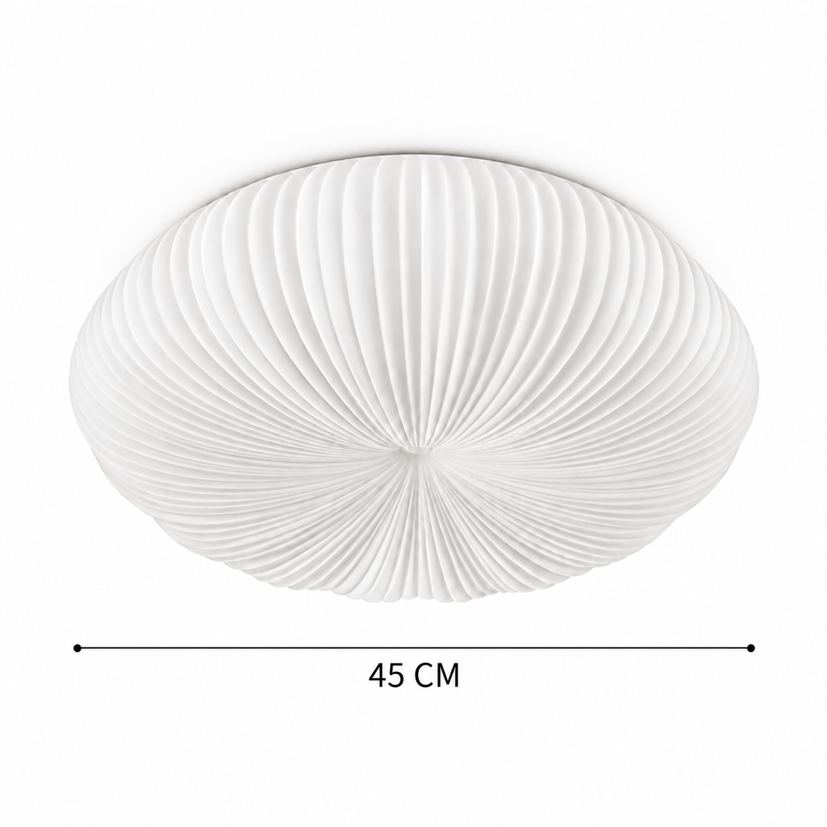 Round LED Flush Ceiling Light | White Acrylic, 30-55 cm, 3-Colour Switchable