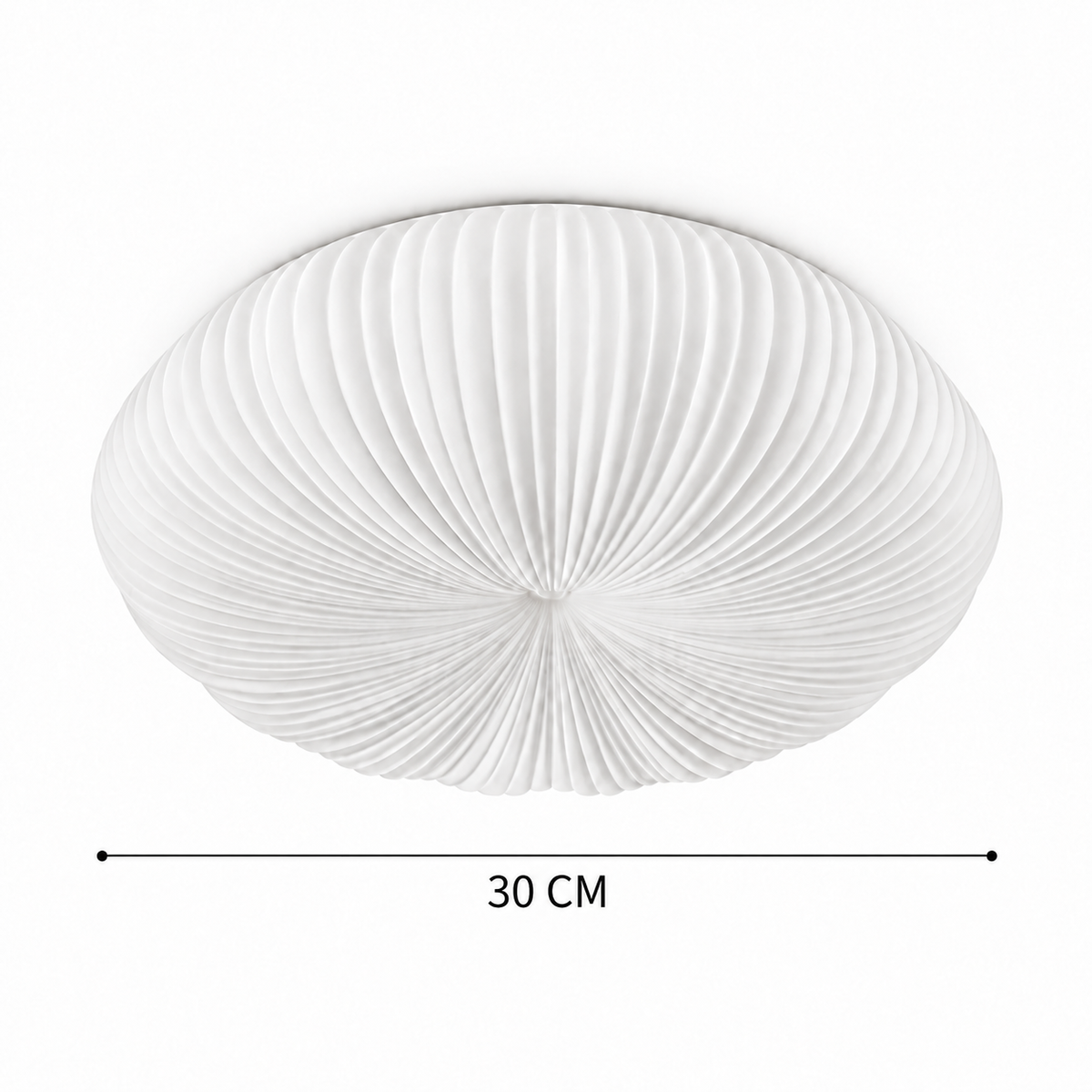 Round LED Flush Ceiling Light | White Acrylic, 30-55 cm, 3-Colour Switchable