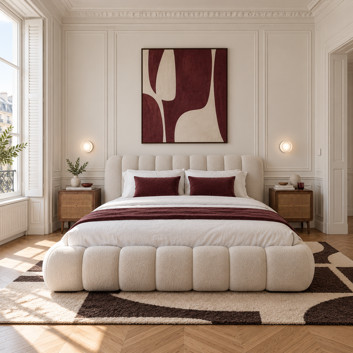 Round LED Wall Light 13.5cm - Acrylic Disc Hallway & Bedside Sconce