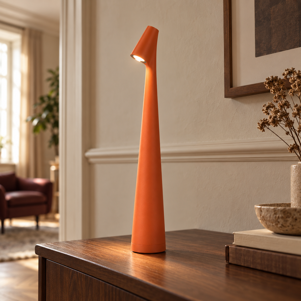 Slim Table Lamp 35cm - USB Rechargeable Cordless Touch Bedside Light