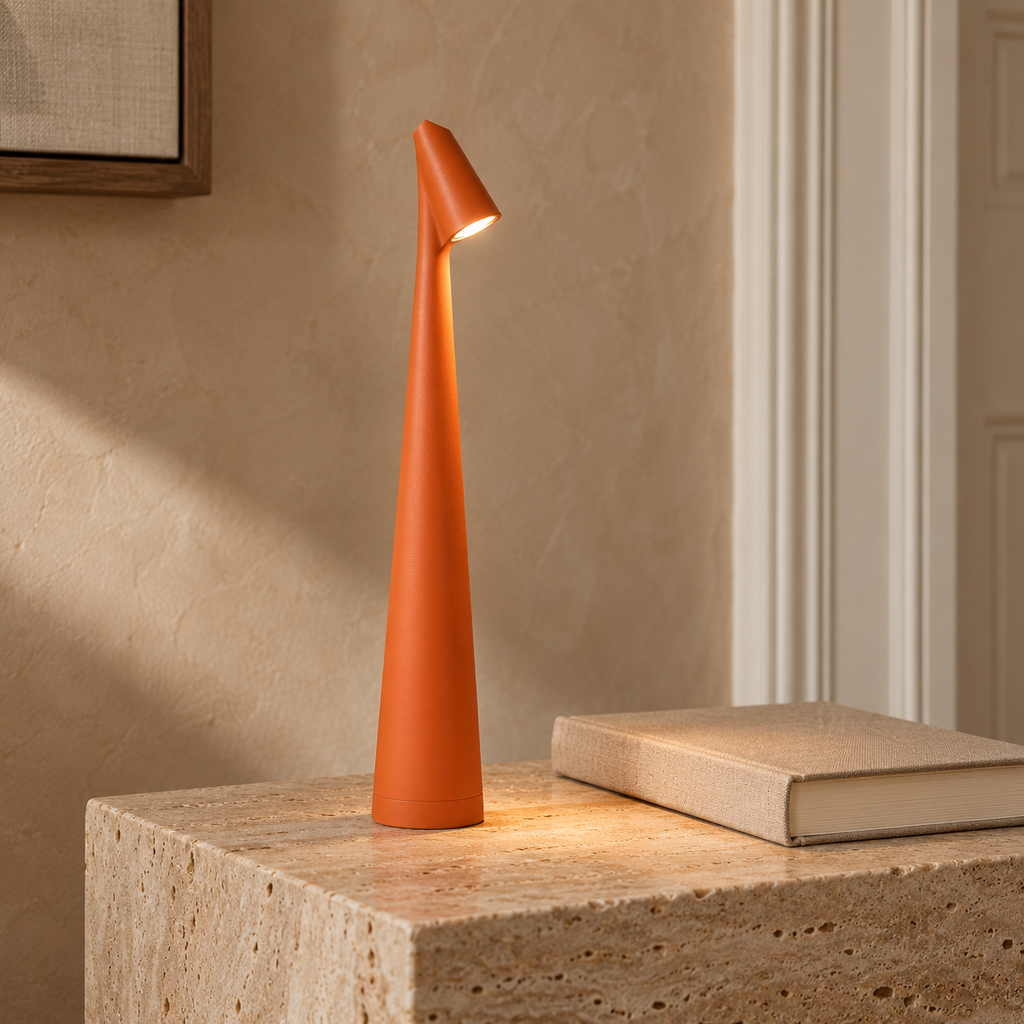 Slim Table Lamp 35cm - USB Rechargeable Cordless Touch Bedside Light