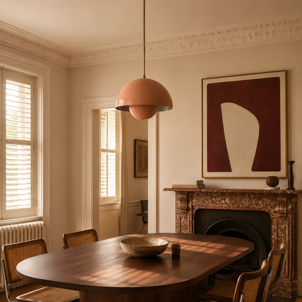 Colourful creative pendant light - dining room 1