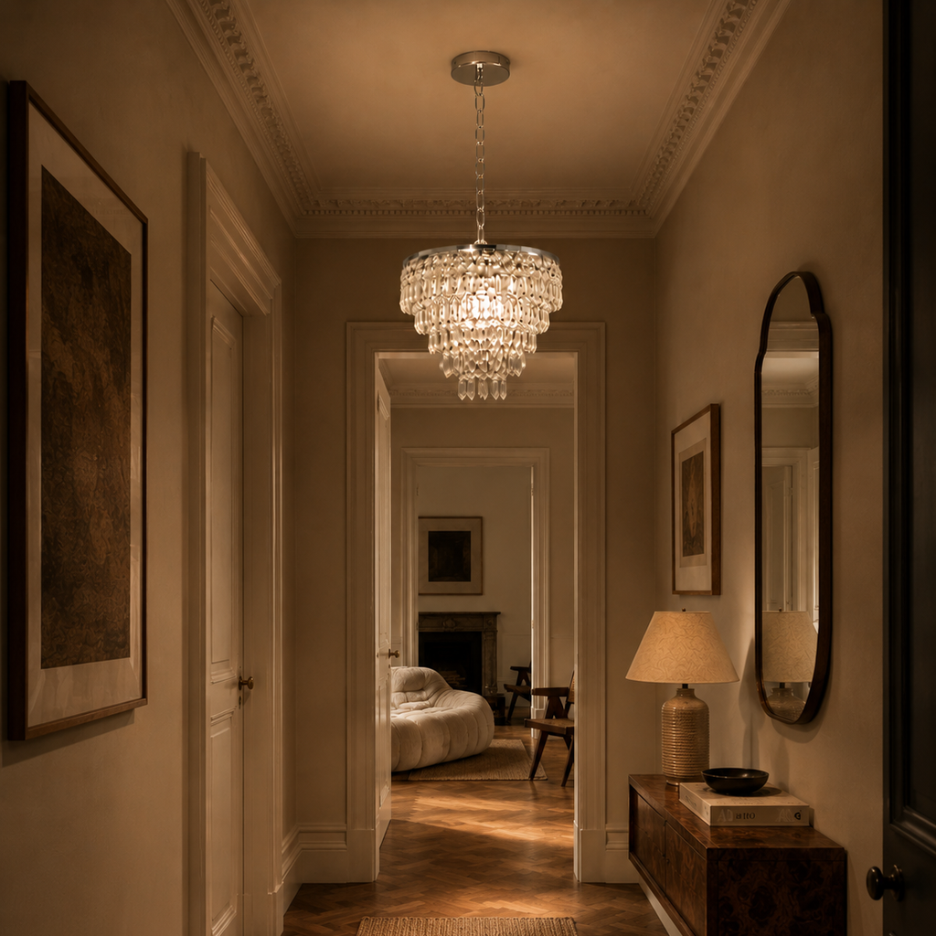 Luxury crystal chandelier - hallway 2