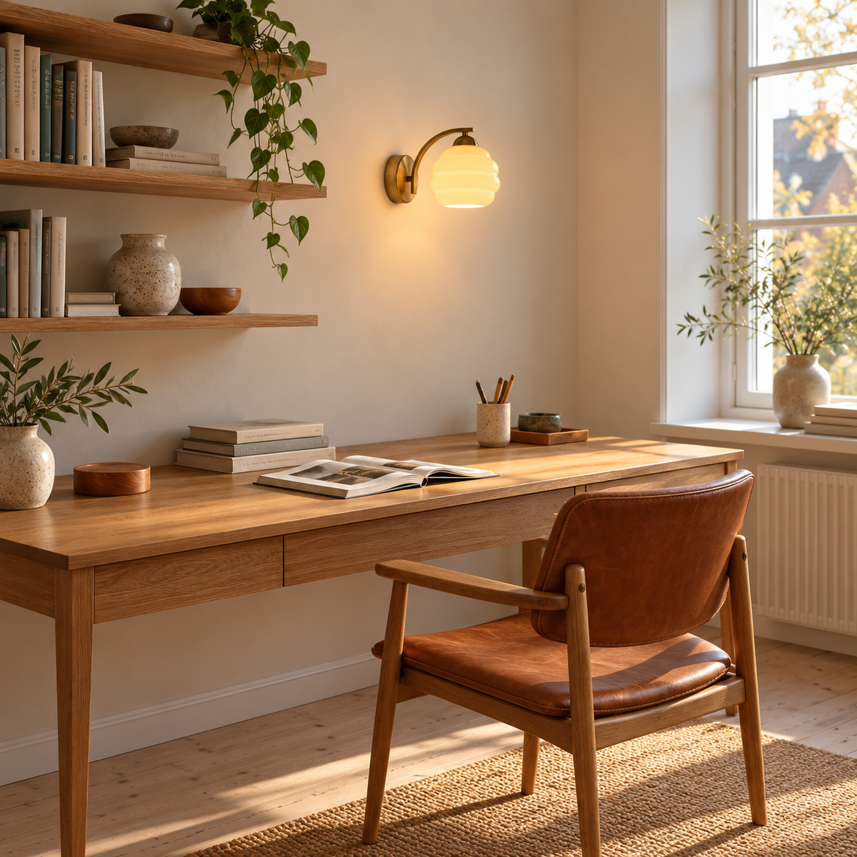 Beehive Glass Wall Light | Cream or White Ribbed Opal Shade, Bronze Arm, Pull Switch Option