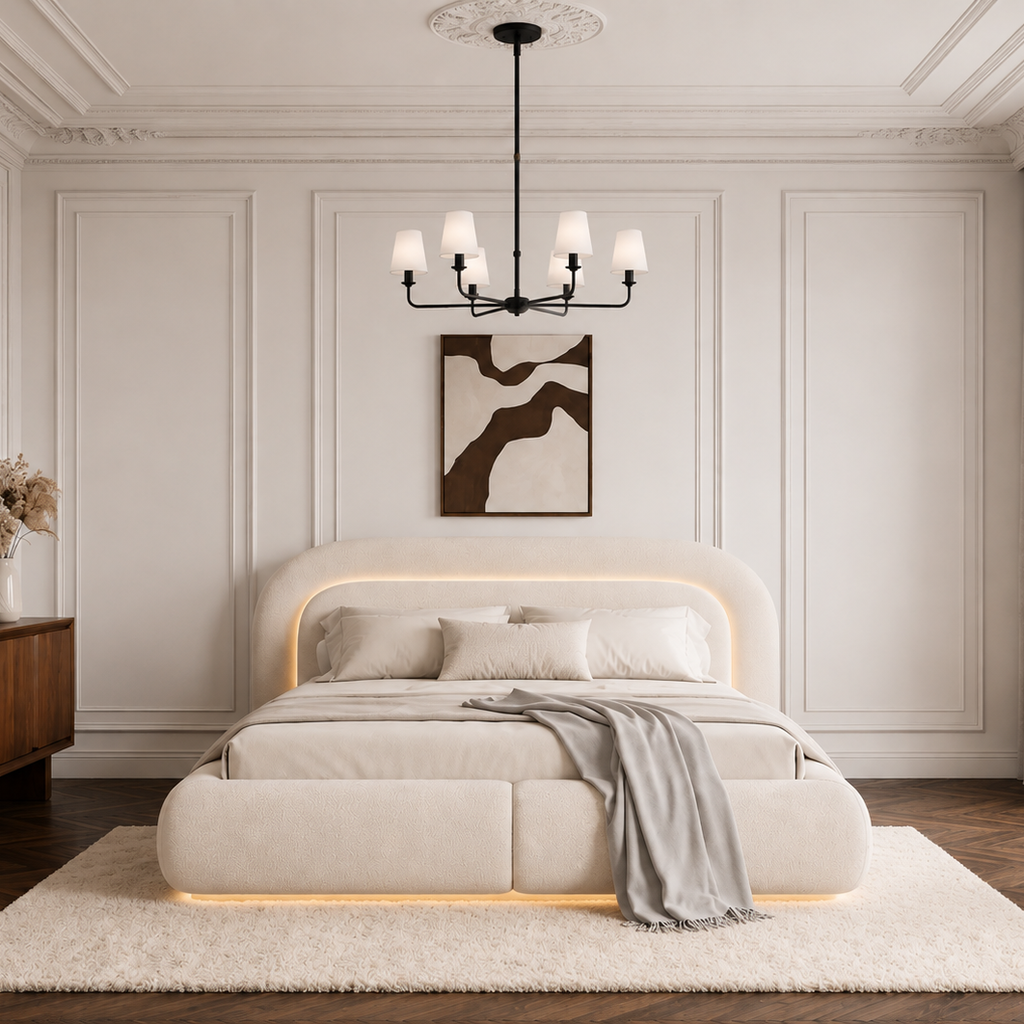 Wrought Iron Chandelier - 6-Light Kitchen Island Light
