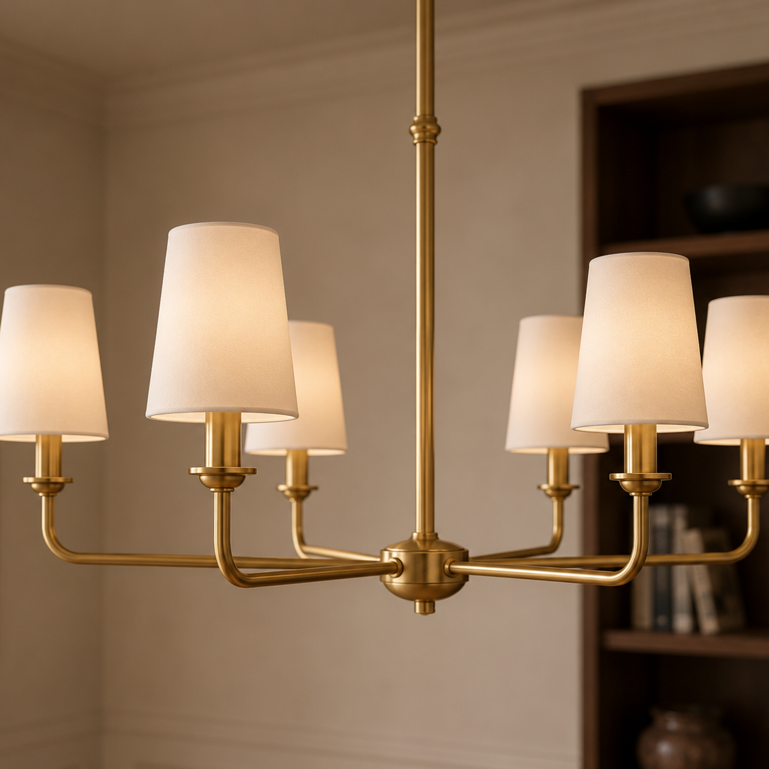 Wrought Iron Chandelier - 6-Light Kitchen Island Light