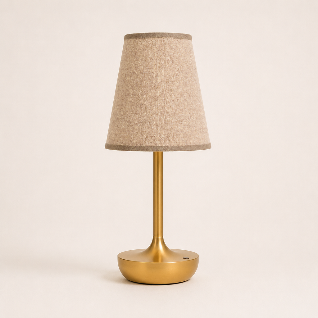 Rechargeable Table Lamp - Dimmable USB Fabric Bedside Lamp