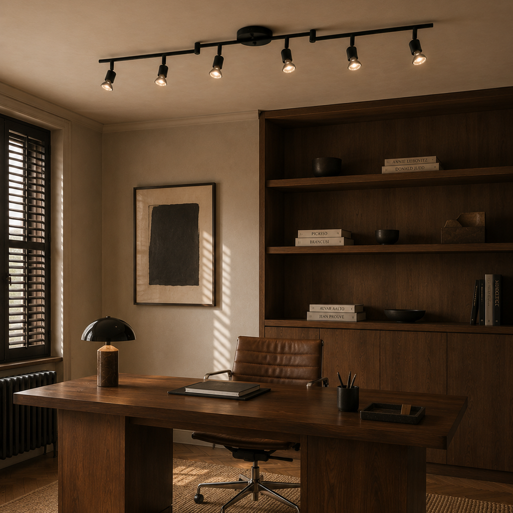 Foldable 6-head spotlight bar - home office