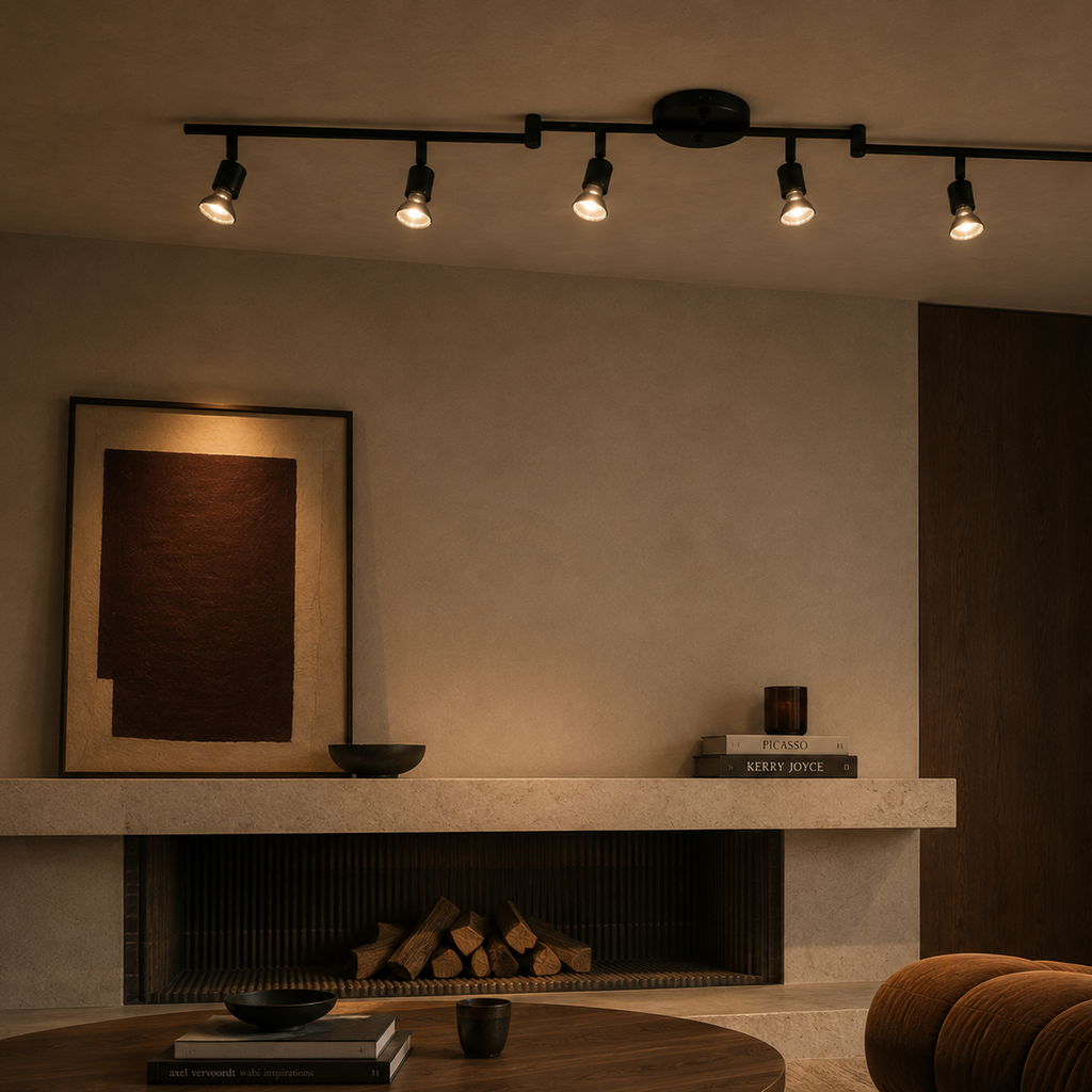 Foldable 6-head spotlight bar - living room