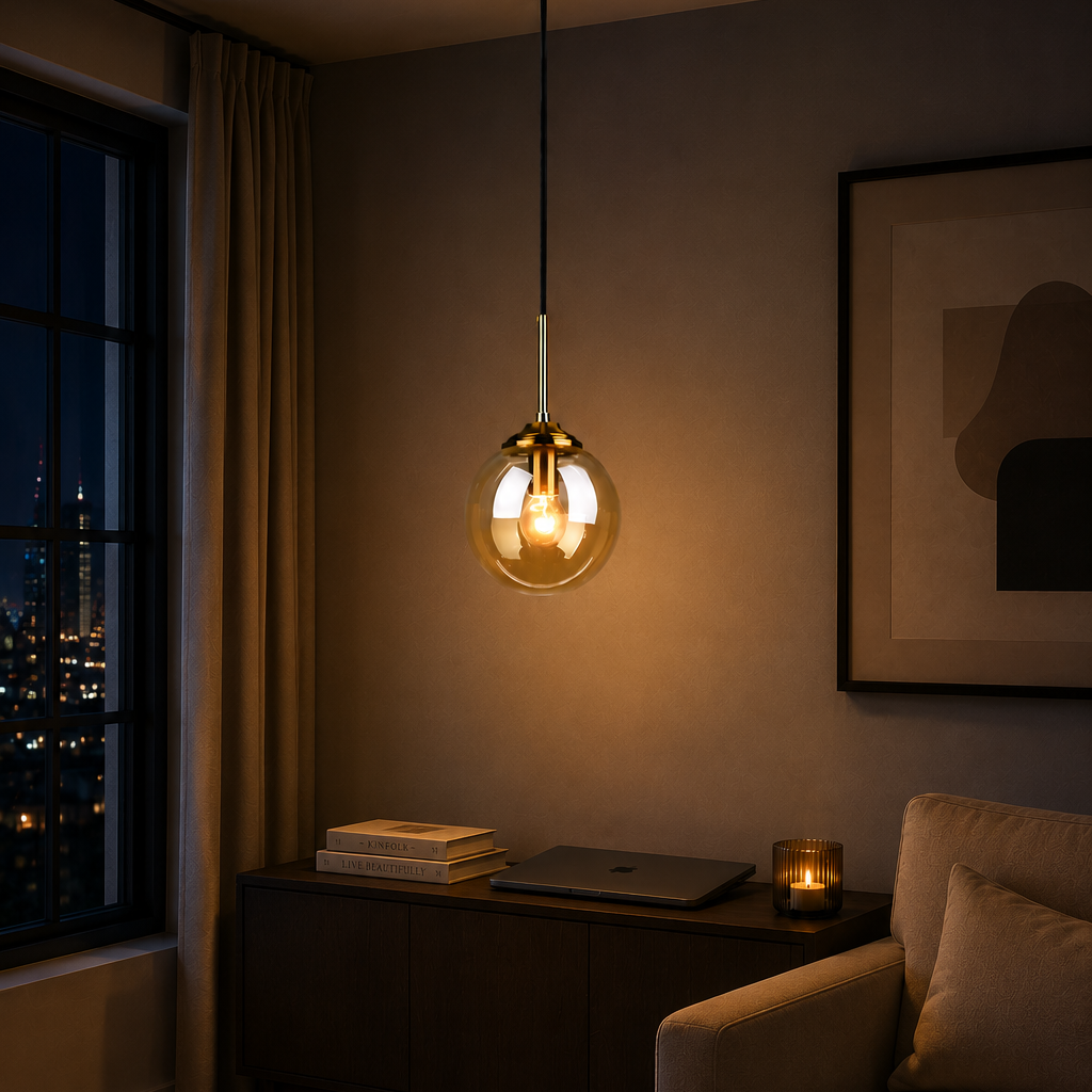 Luxury Nordic glass chandelier - living room 9
