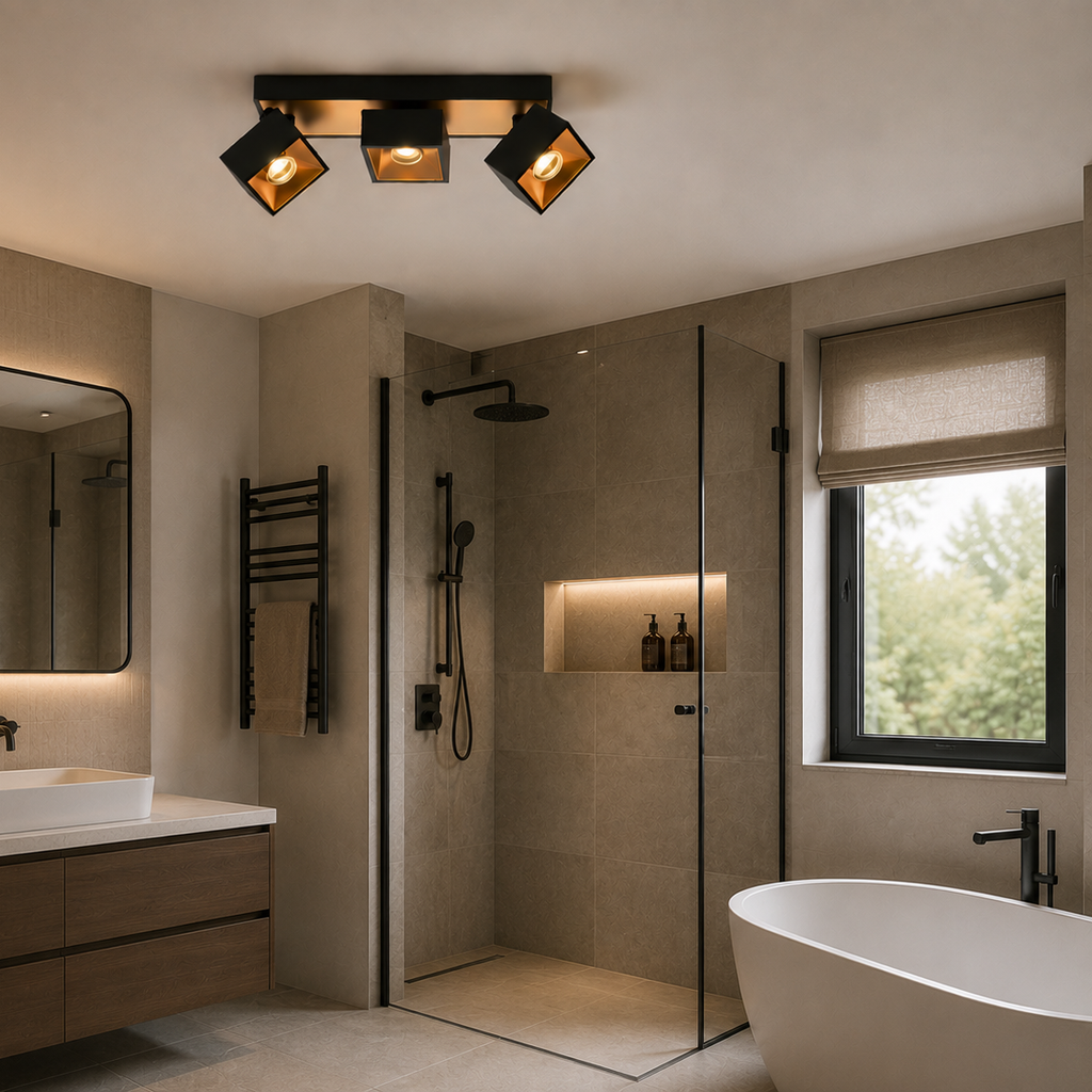 Multi-head COB downlight spotlight - bathroom
