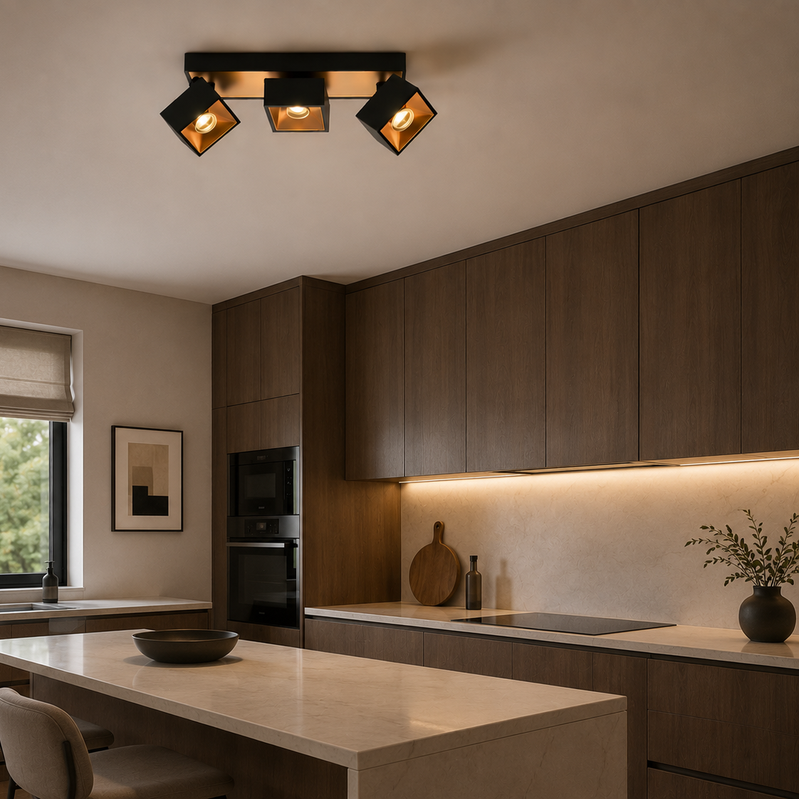 Multi-head COB downlight spotlight - kitchen 2