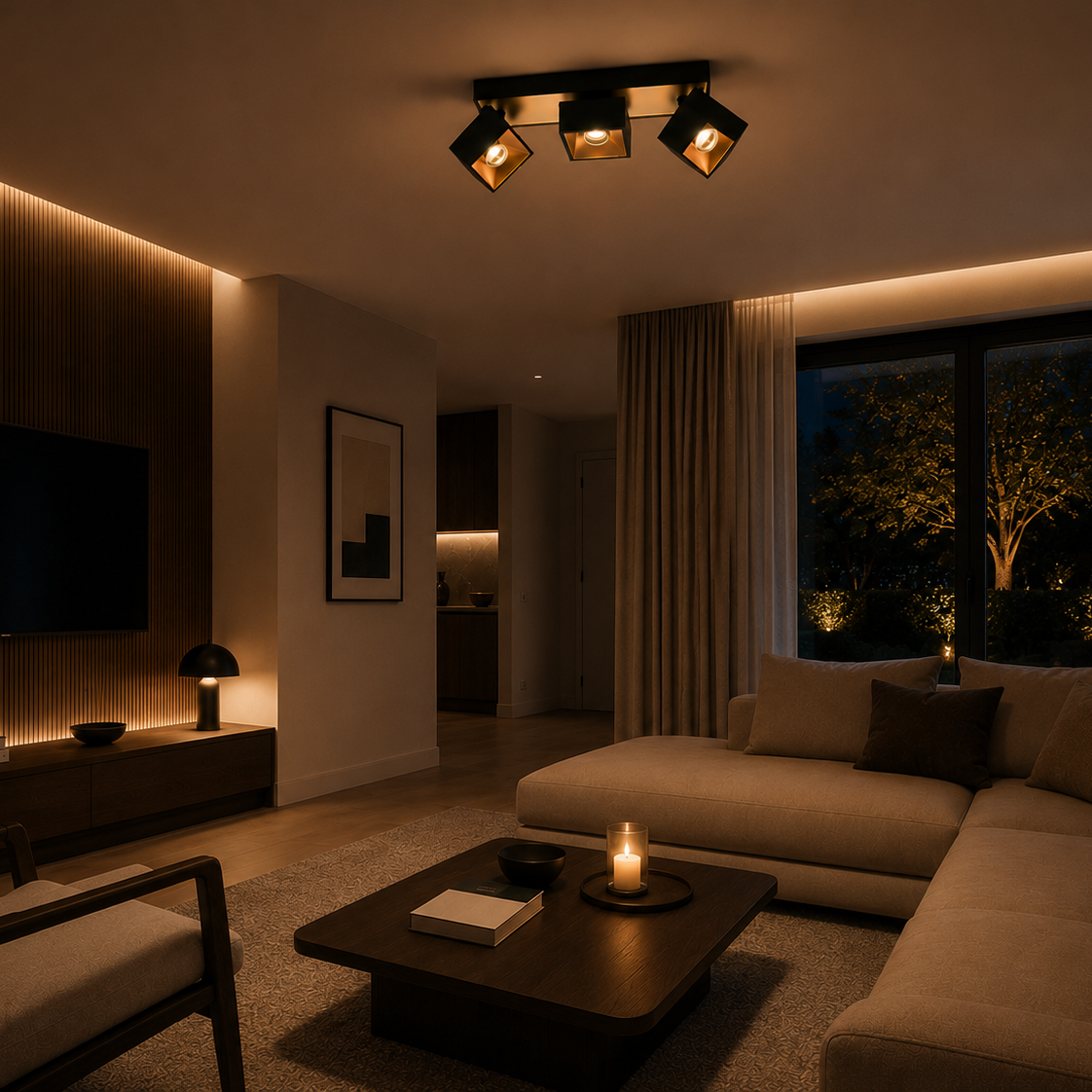 Multi-head COB downlight spotlight - kitchen 3