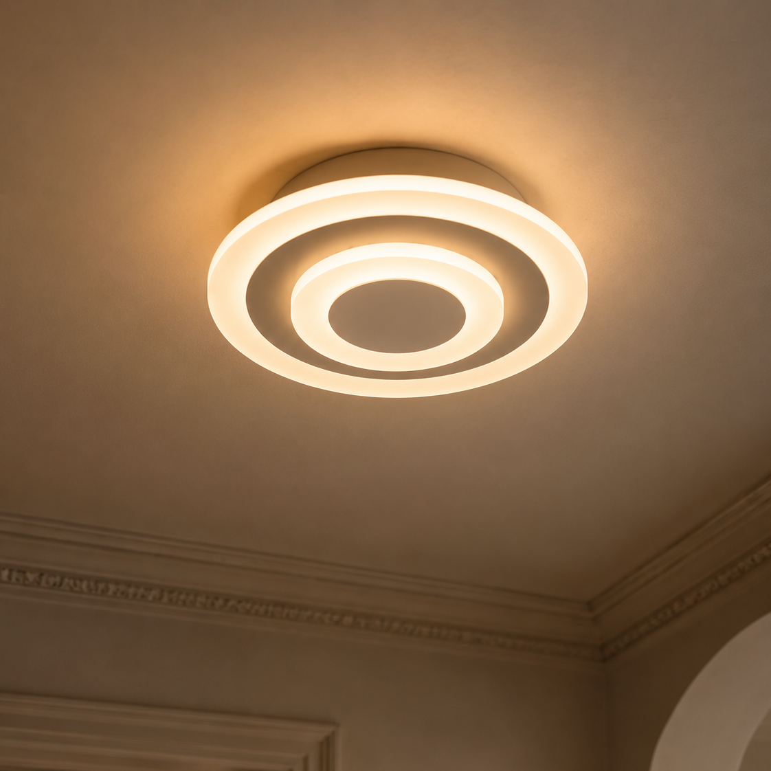 Round and square flush corridor light - hallway 3