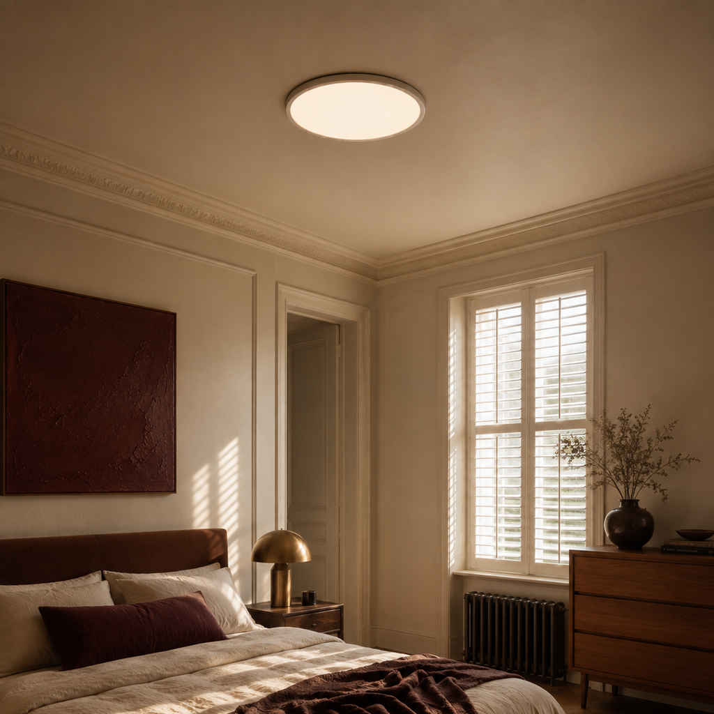 24W round flush LED ceiling light - bedroom
