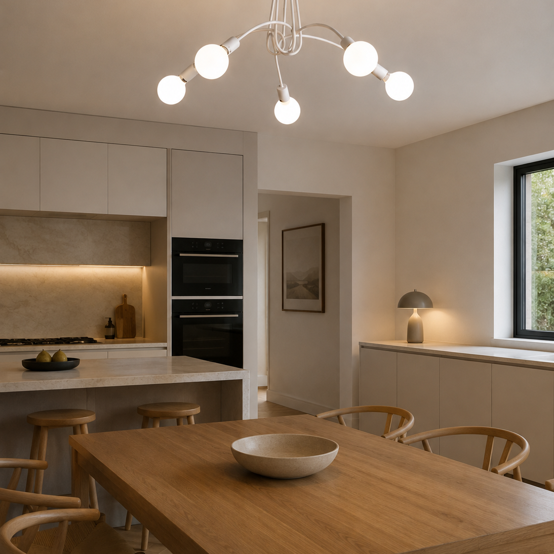LED Chandelier - Modern 5-Light Living Room Ceiling Light