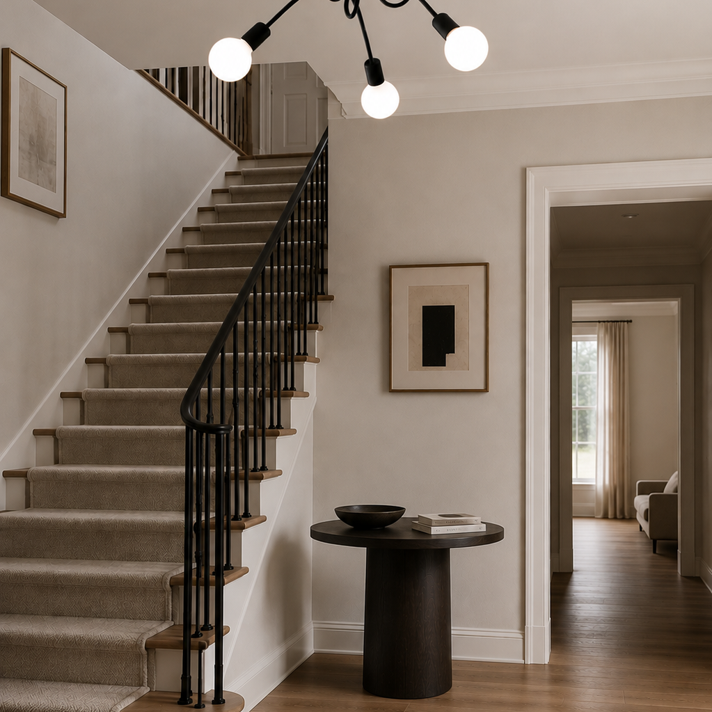 LED Chandelier - Modern 3-Light Living Room Ceiling Light