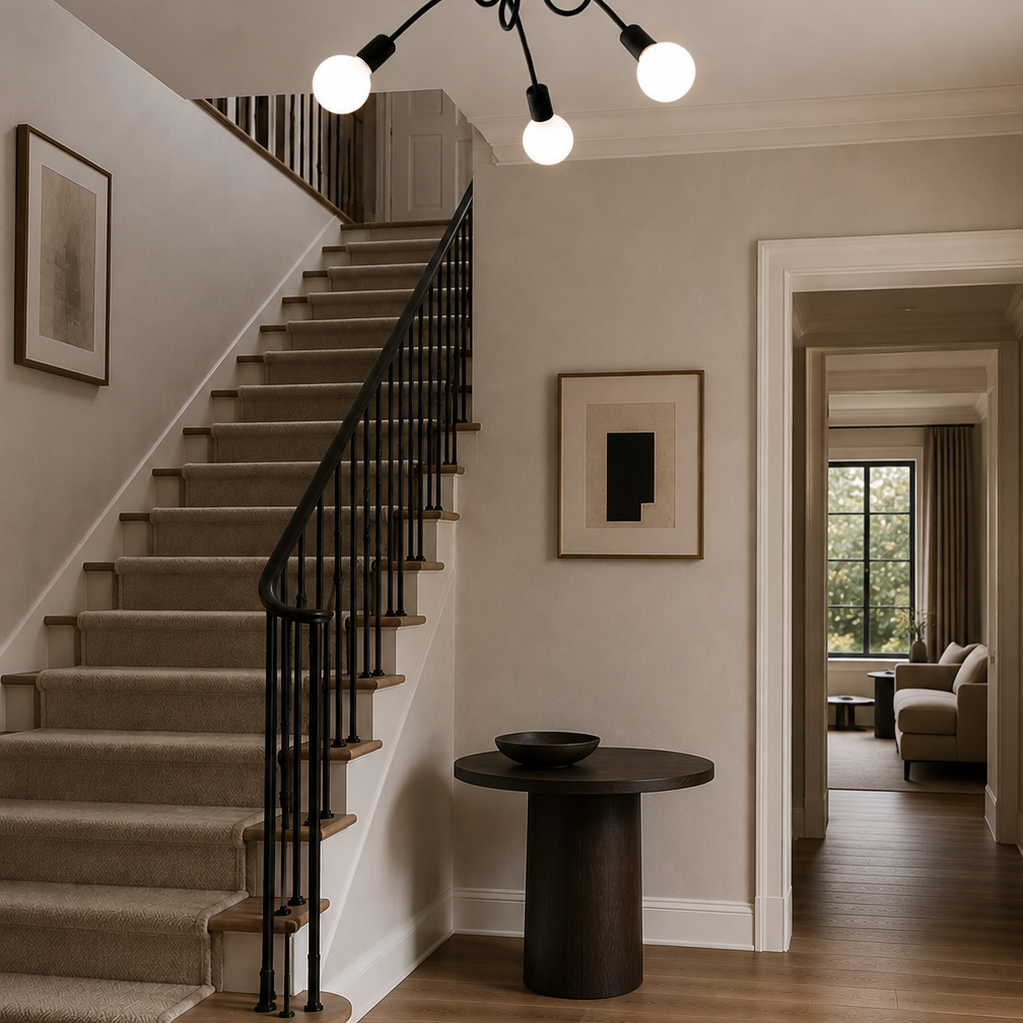 LED Chandelier - Modern 3-Light Living Room Ceiling Light
