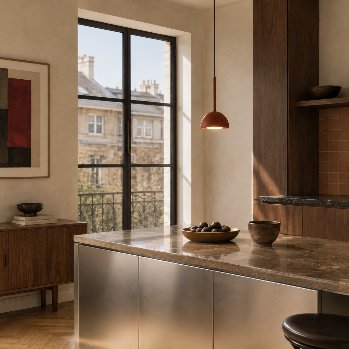 Nordic pendant light - kitchen view