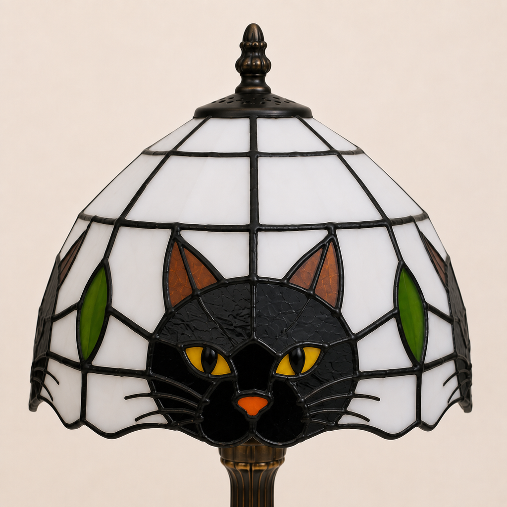 Black Cat Table Lamp - Novelty Nursery Bedside Lamp