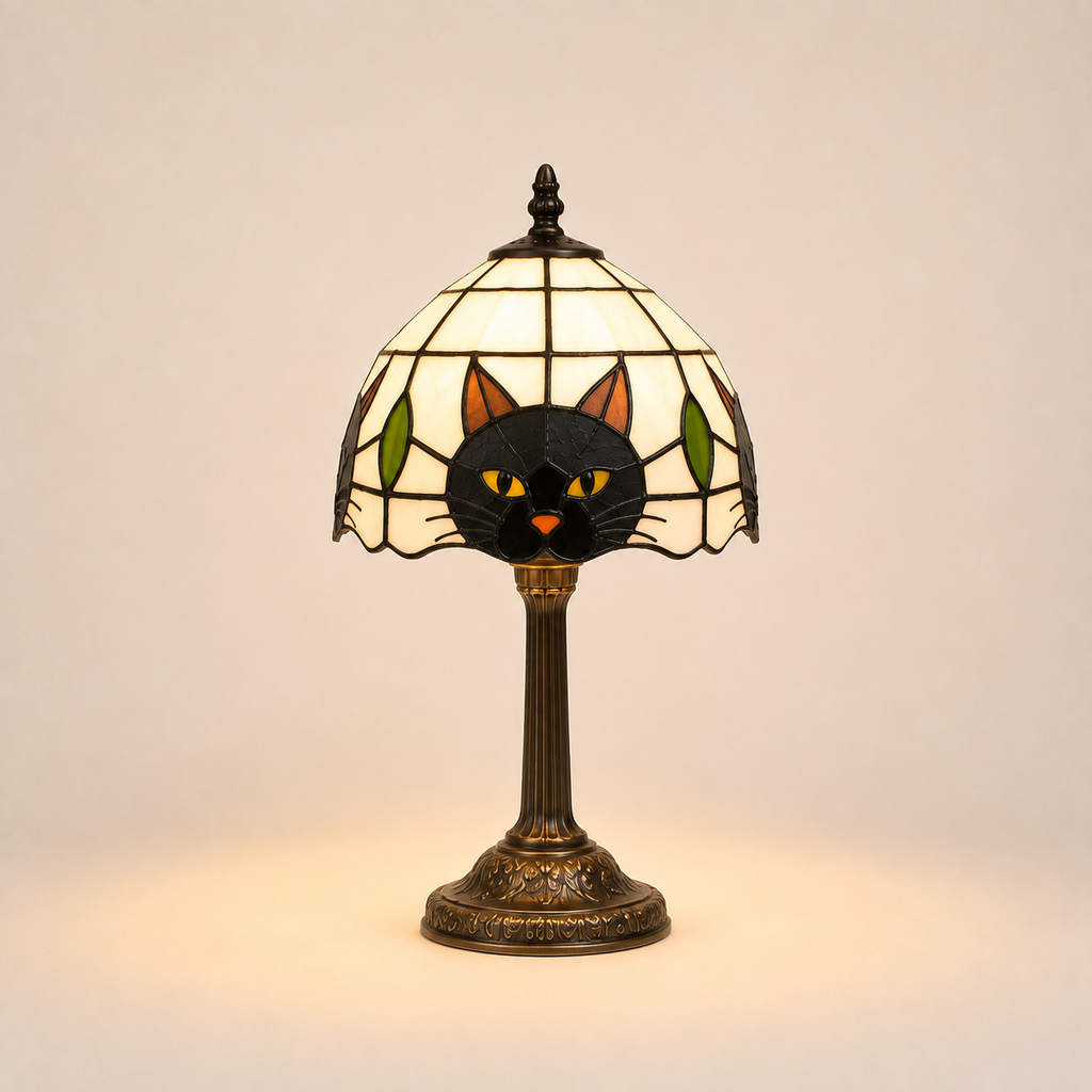 Black Cat Table Lamp - Novelty Nursery Bedside Lamp