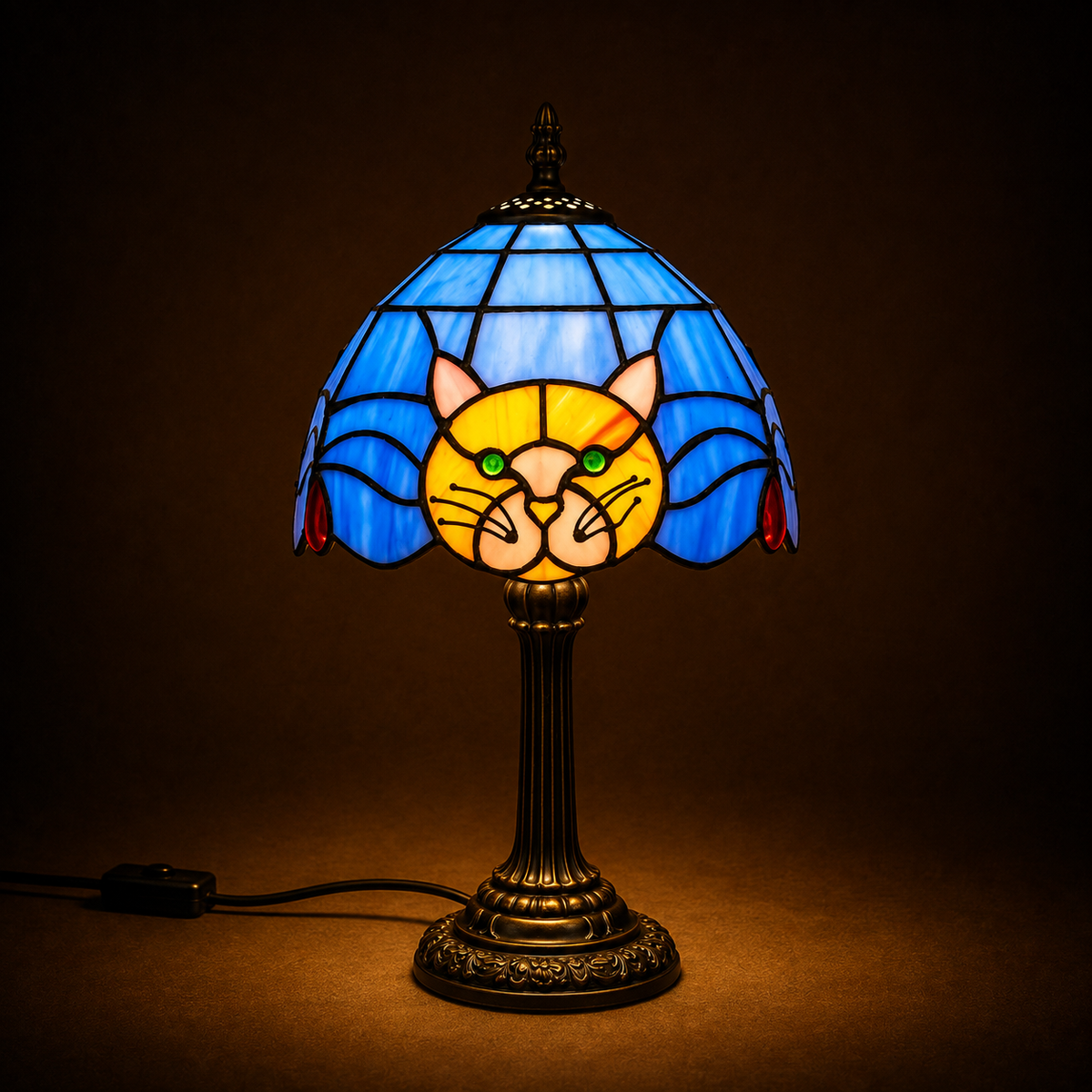 Black Cat Table Lamp - Novelty Nursery Bedside Lamp