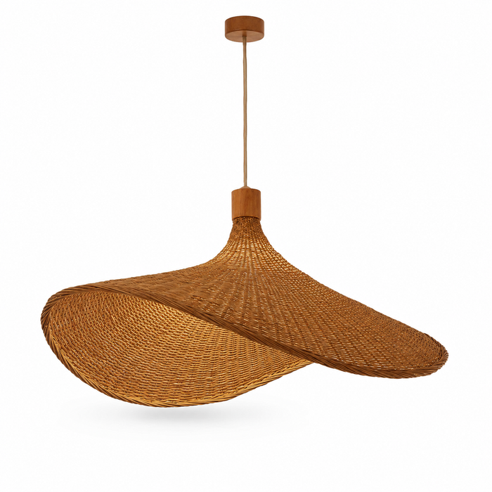 Butterfly Bamboo Pendant Light - Hand-Woven Rattan - 50cm