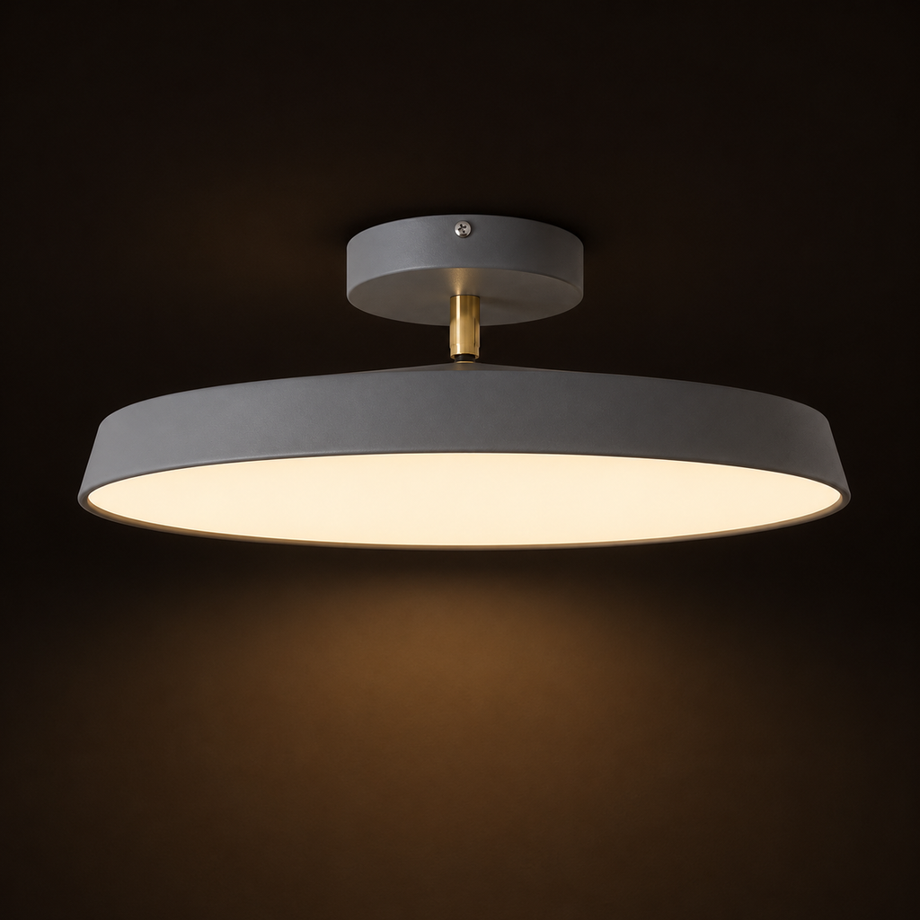Circular LED Chandelier - Minimalist Ring Ceiling Light - 23 cm