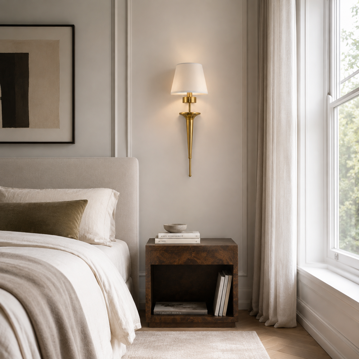 Copper Wall Light - American Classical Bedroom Sconce
