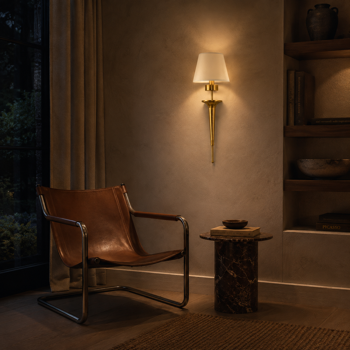 Copper Wall Light - American Classical Bedroom Sconce