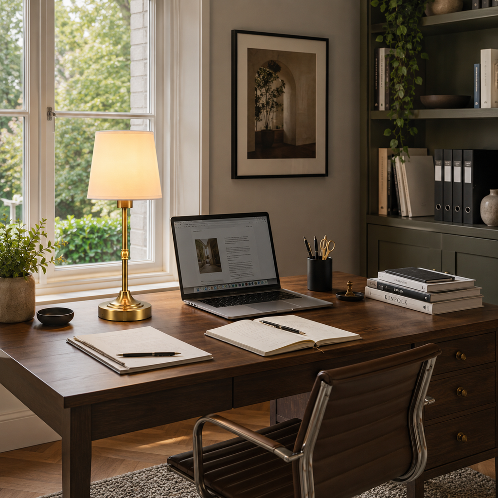 Cordless Table Lamp - Rechargeable Dimmable Fabric Touch Lamp