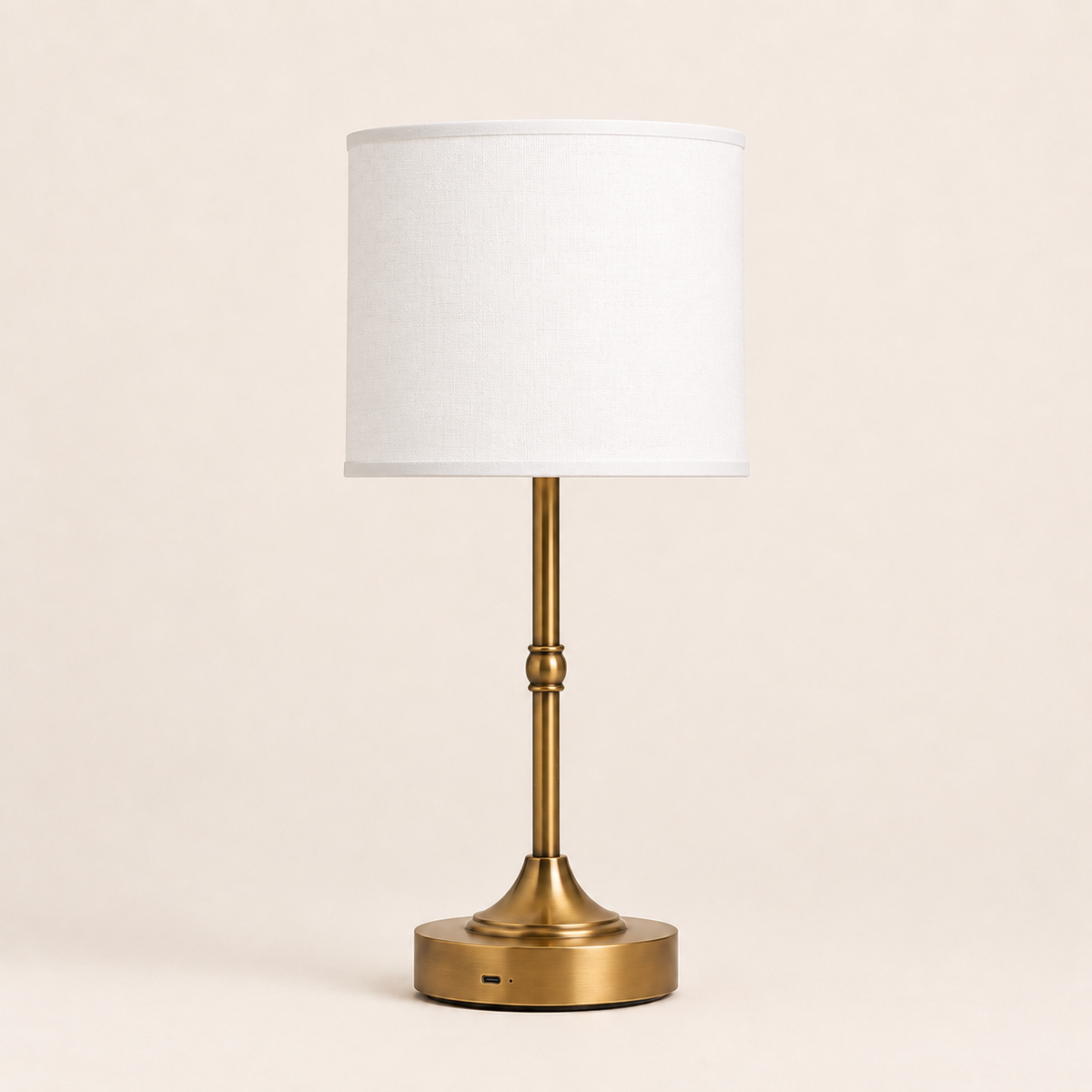 Cordless Table Lamp - Rechargeable Dimmable Fabric Touch Lamp