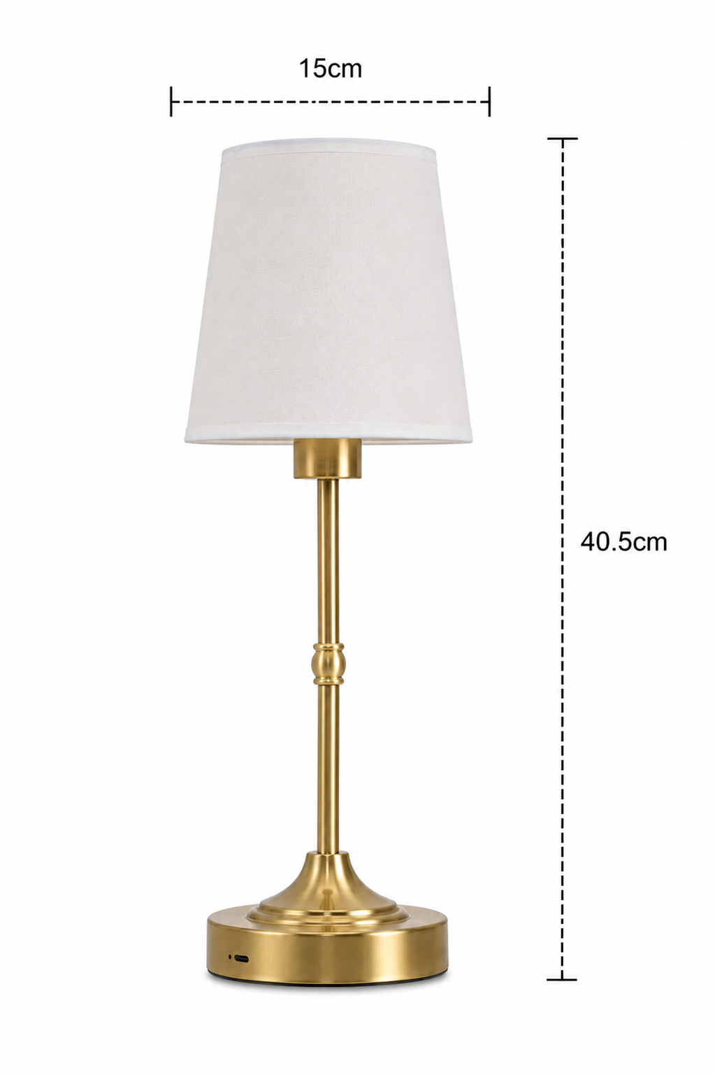 Cordless Table Lamp - Rechargeable Dimmable Fabric Touch Lamp