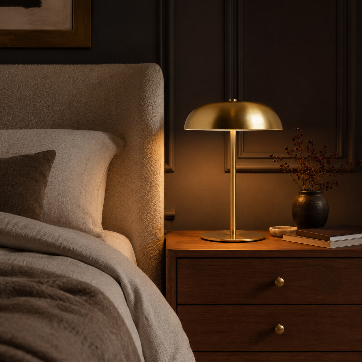 Cordless Table Lamp - Rechargeable Dimmable Touch Desk Lamp