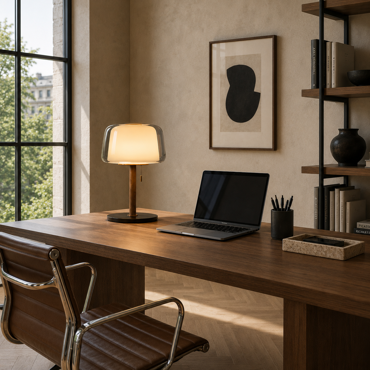 Cream Table Lamp - Nordic French Bedside Lamp - 30x50cm