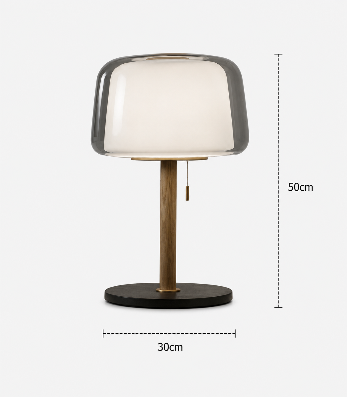 Cream Table Lamp - Nordic French Bedside Lamp - 30x50cm