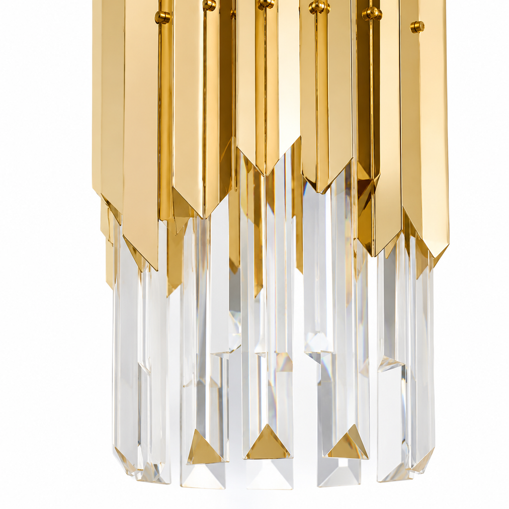 Round Crystal Chandelier - Small Dining Room Light
