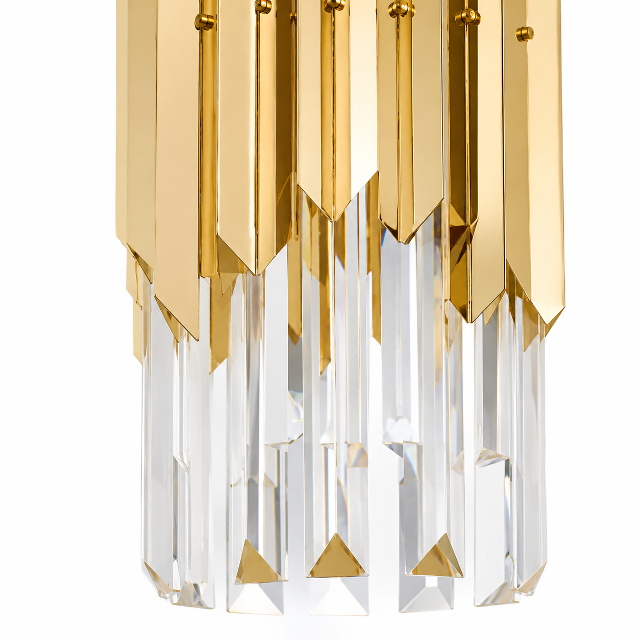 Round Crystal Chandelier - Small Dining Room Light