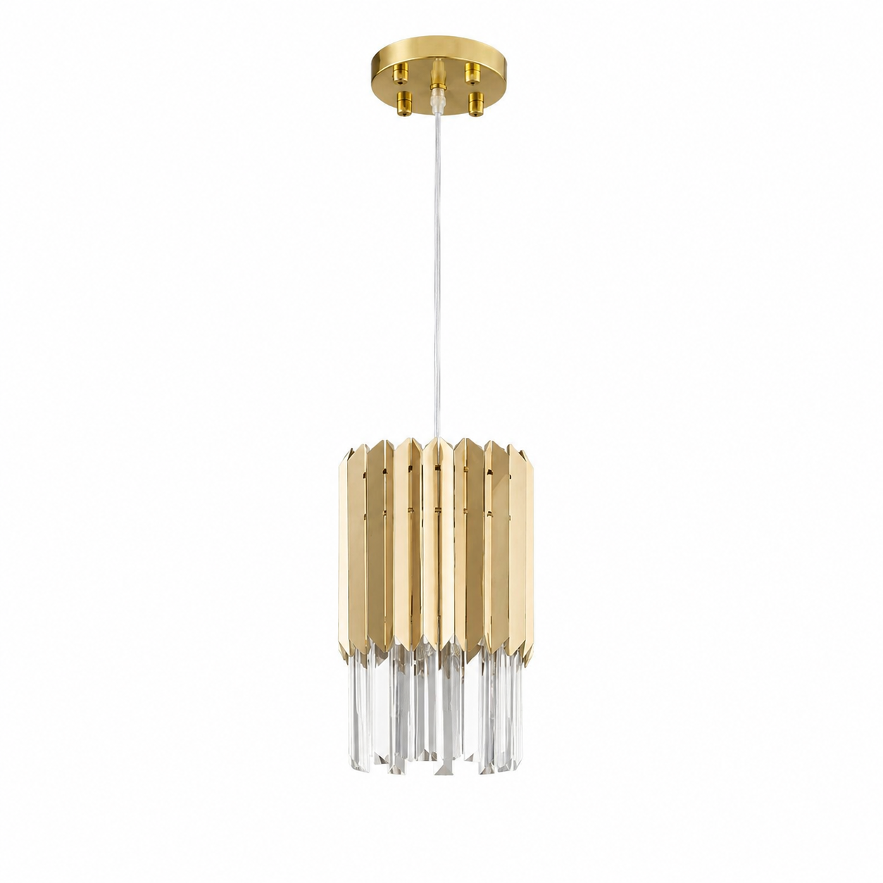 Round Crystal Chandelier - Small Dining Room Light