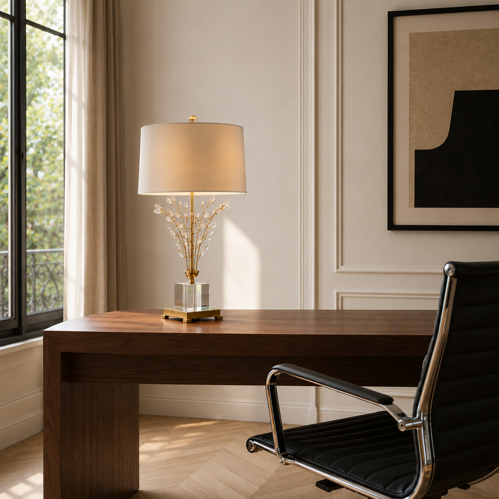 Crystal Table Lamp - Nordic Luxury Tree Living Room Lamp