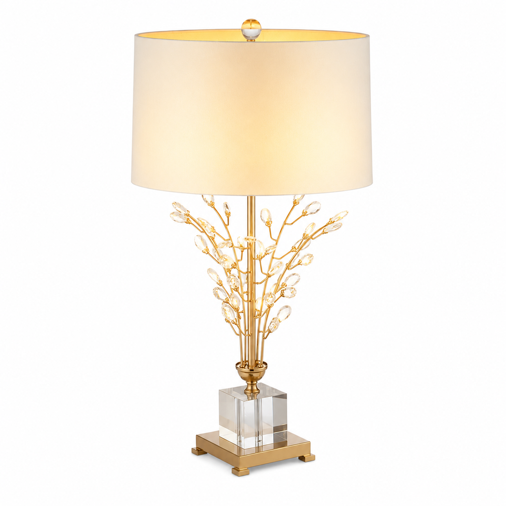 Crystal Table Lamp - Nordic Luxury Tree Living Room Lamp