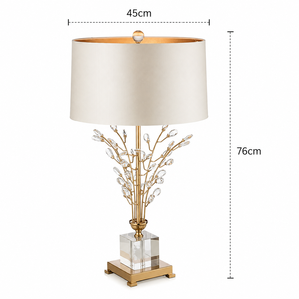 Crystal Table Lamp - Nordic Luxury Tree Living Room Lamp